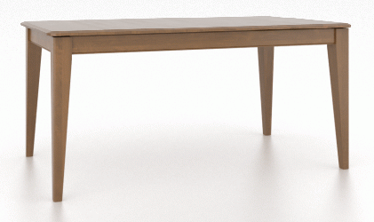 Canadel Customizable Gourmet 64" VE Tapper Legs Dining Table-0