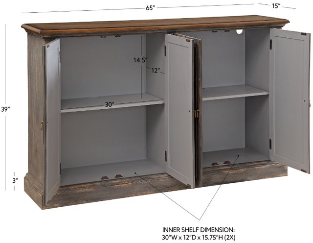 Coast2Coast Home™ Cassidy Gray Media Credenza-2