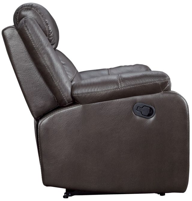 Homelegance® Yerba Dark Brown Manual Reclining Chair-3