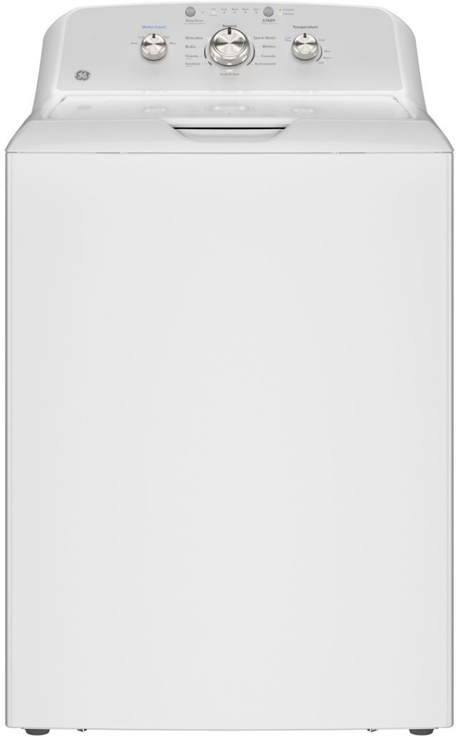 GE® White Agitator Top Load Washer & Electric Dryer Laundry Pair-1