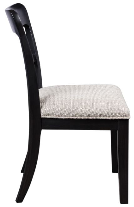 Signature Design by Ashley® Greddinton Black Upholstered Dining Side Chair-2