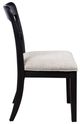 Signature Design by Ashley® Greddinton Black Upholstered Dining Side Chair-2