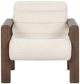 Classic Home Dahlia Ivory Fleece Accent Chair-2