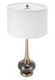 A & B Home Gold/Gray with Drumshade Table Lamp-0