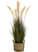 A & B Home Green Potted Pampas Grass Plant-0