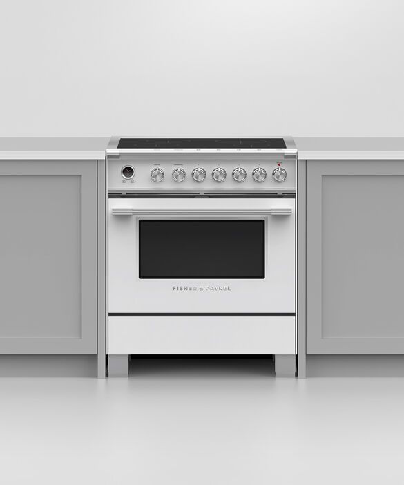 Fisher & Paykel Classic Series 9 30" White Pro Style Induction Range-3