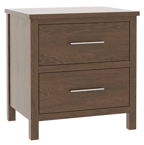 Country View Woodworking Big Sky Red Oak 2-Drawer Nightstand-0