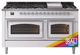 Ilve® Nostalgie II Noblesse 60'' Custom RAL Color Pro Style Dual Fuel Range with Chrome Trim-0