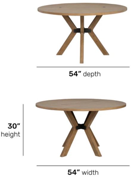 Flexsteel® Millwork Umber Round Dining Table-2