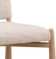 Dovetail Furniture Hiro 2-Piece Natural/Yukon Cream Dining Side Chair Set-4