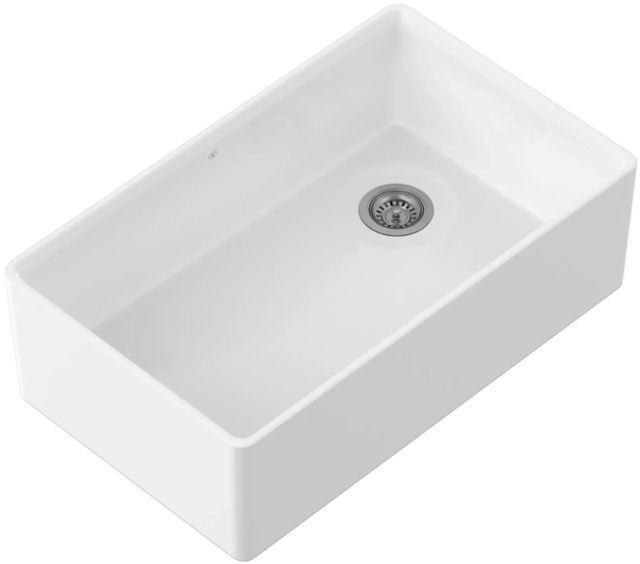 DXV Etre® Canvas White 36" Apron Kitchen Sink with Offset Drain-2