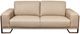 Michael Amini® Mia Bella Light Coffee/Rose Gold Leather Sofa-1