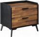 ACME Furniture Jiranty Walnut Accent Table with Black Frame-0