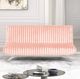 Furniture of America® Villeneuve Pink Futon Sofa Bed-1