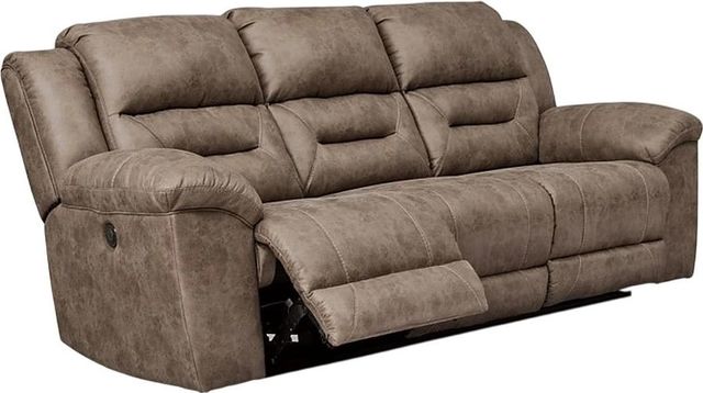 Signature Design by Ashley® Stoneland Fossil Power Reclining Sofa-0