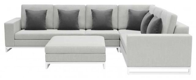 Zuo® Modern Corona Del Mar 4-Piece Gray Outdoor Fabric Modular Sectional-1