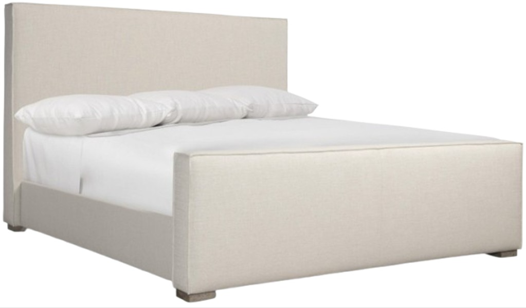 Bernhardt Tribeca Beige/Aurum Queen Upholstered Panel Bed