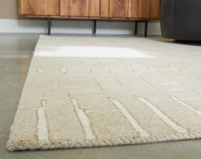Signature Design by Ashley® Wolbert Ivory/Tan 5'x7' Area Rug-2