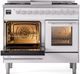 Ilve® Professional Plus II 40" White Pro Style Dual Fuel Range-2