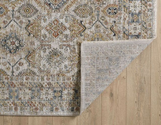 KAS Rugs Avani Ivory Damascus 5'x8' Area Rug-1
