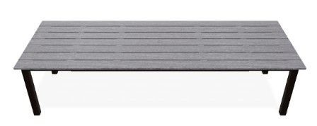 Telescope Casual Rustic Polymer Top  Rectangular Extension Dining Table-0