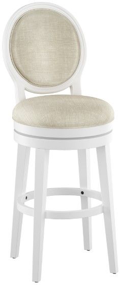 HH2 Home Dayton Beige/White Swivel Bar Stool | Fischer Furniture | Rapid City, SD