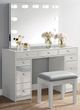 Furniture of America® Margret 3-Piece Gray/White Vanity Set-1