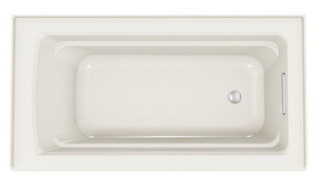 KOHLER® Archer® Biscuit 72" x 36" Alcove Bath - Right Drain-2