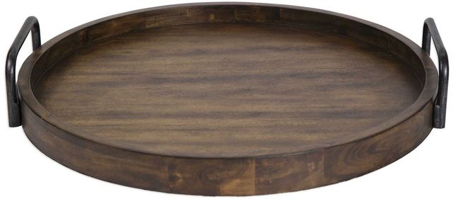 Uttermost® Reine Brown Round Tray-0