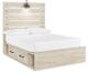 Signature Design by Ashley® Cambeck 3-Piece Whitewash Full Panel Storage Bed Set-1