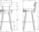 Amisco Customizable Lauren Swivel Spectator Stool-1