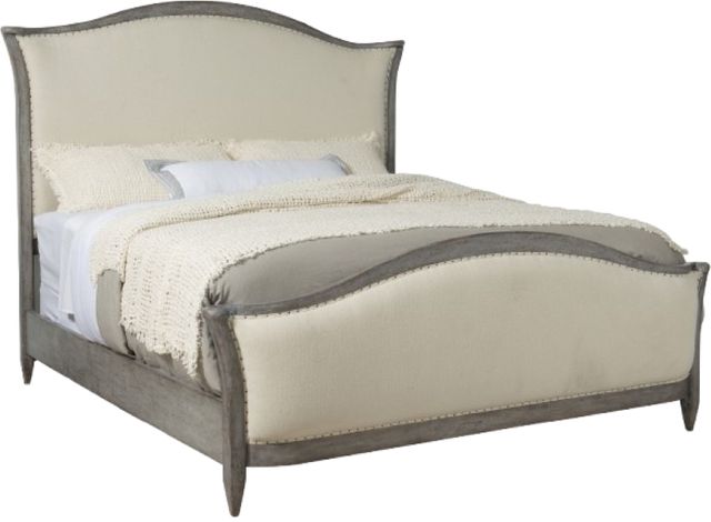 Hooker® Furniture Ciao Bella Speckled Gray/Tuscan White Queen Upholstered Panel Bed-0