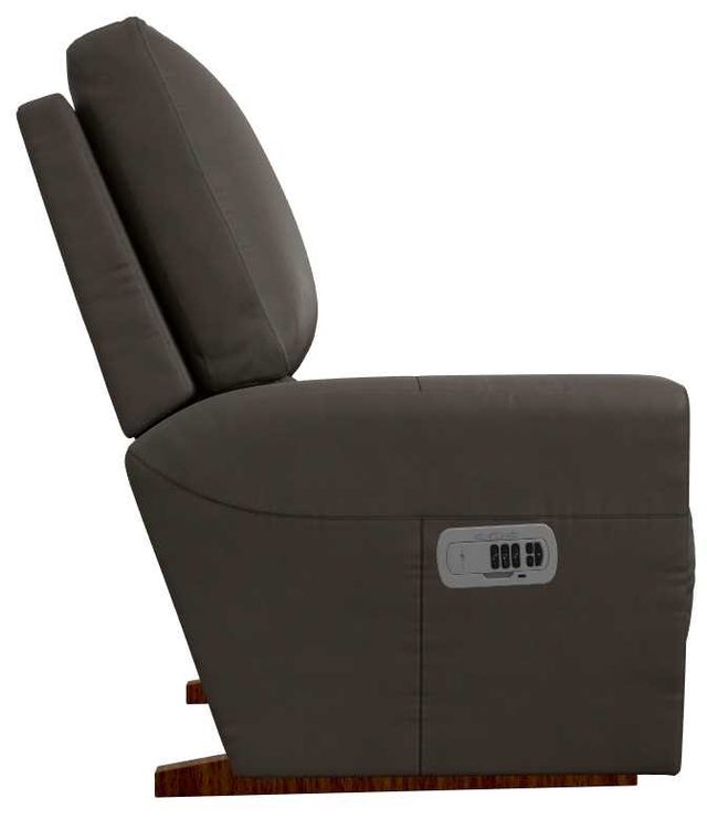 La-Z-Boy® Kells Shitake Leather Power Rocking Recliner with Headrest-3