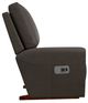 La-Z-Boy® Kells Shitake Leather Power Rocking Recliner with Headrest-3