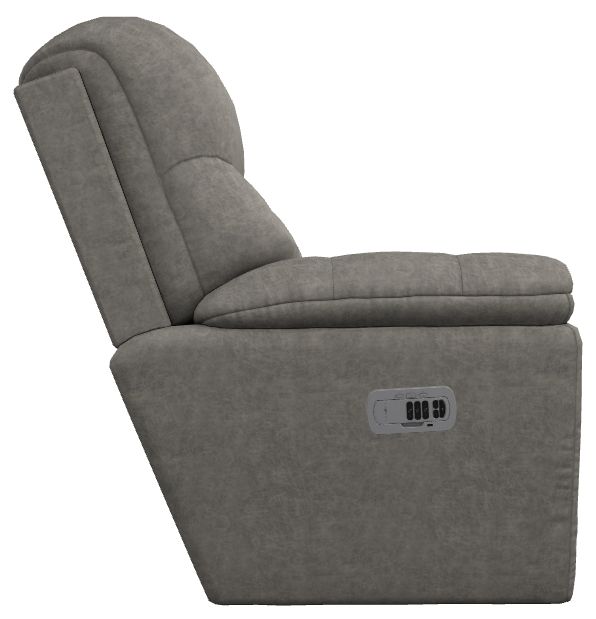 La-Z-Boy® Morrison Charcoal Power Rocking Recliner with Headrest-3