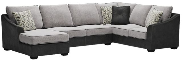 Signature Design by Ashley® Bilgray 3-Piece Pewter Left-Arm Facing Sofa Sectional and Chaise-0