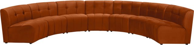 Meridian Furniture Limitless 7-Piece Cognac Modular Sectional-1