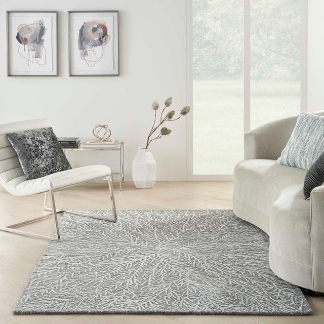 Nourison Home™ Ma30 Star Slate/Teal 5'x7' Area Rug-1