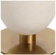 Uttermost® Dewdrop Antique Brass/Ivory Floor Lamp-4