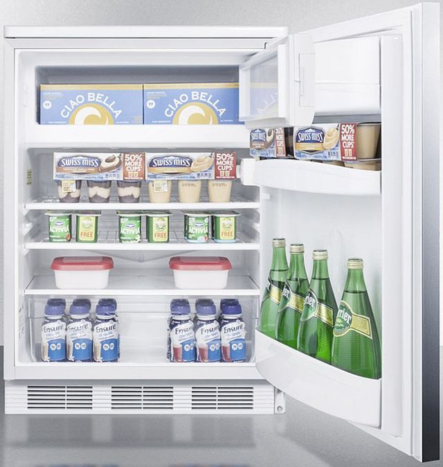 Accucold® by Summit® 24" 5.1 Cu. Ft. Stainless Steel Compact Refrigerator-3