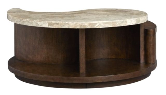 Magnussen Home® McPherson Burnt Umber Round Cocktail Table with Casters-2