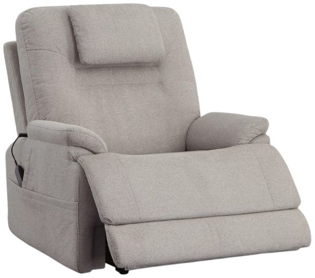 Flexsteel® Zecliner Model 2 Dove Power Sleep Recliner with Power Headrest and Lumbar-3
