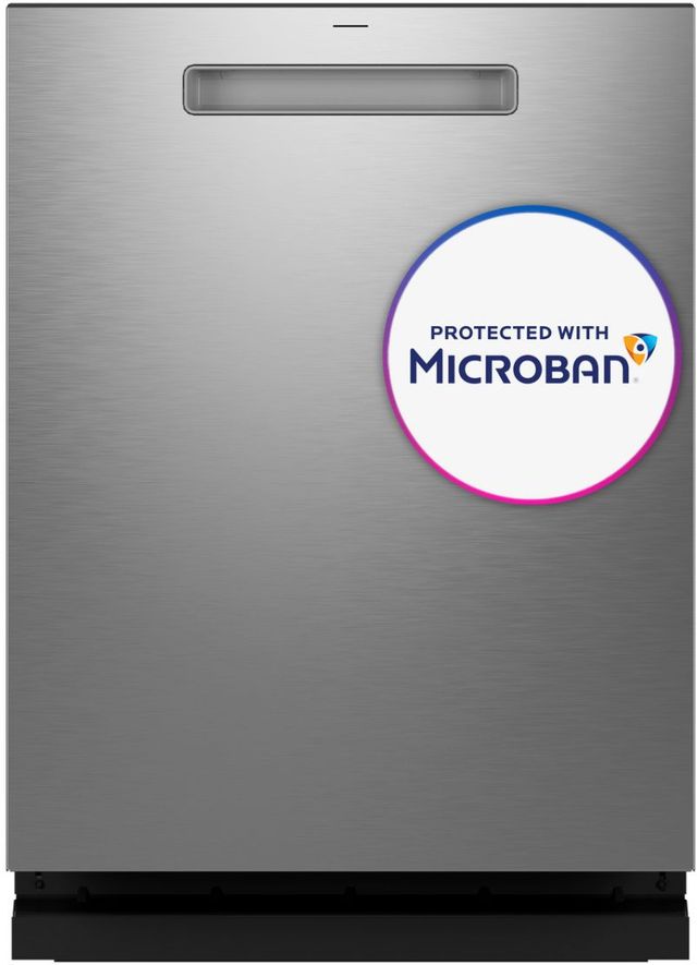 GE Profile™ 24" Fingerprint Resistant Stainless Steel Top Control Built In Dishwasher with Microban™ Antimicrobial Technology-1