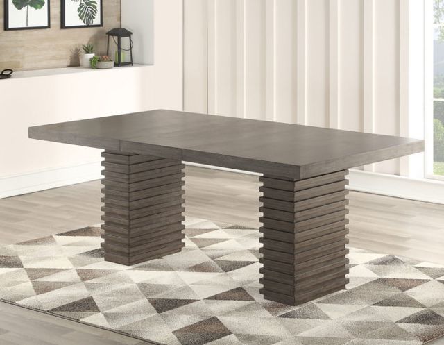 Steve Silver Co. Mila Washed Gray Rectangular Dining Table-3