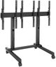 Chief® FUSION™ Black 3 x 1 Portrait Micro-Adjustable Large Freestanding Video Wall Cart-0