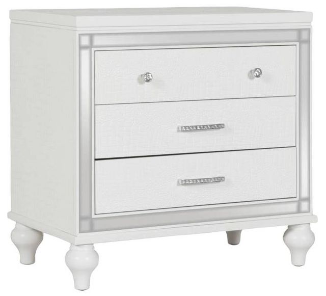 New Classic® Home Furnishings Valentino White Nightstand