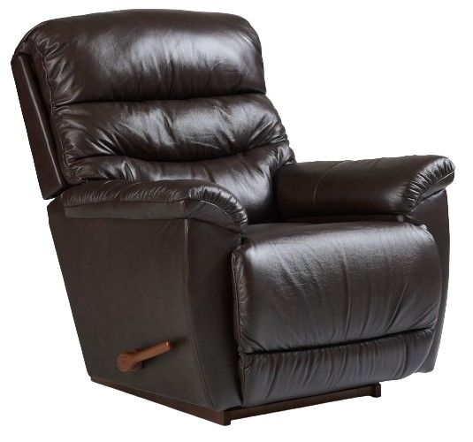 La-Z-Boy® Joshua Chestnut Leather Manual Rocking Recliner-0