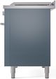 Ilve® Professional Plus II 48" Blue Grey Pro Style Dual Fuel Range-4