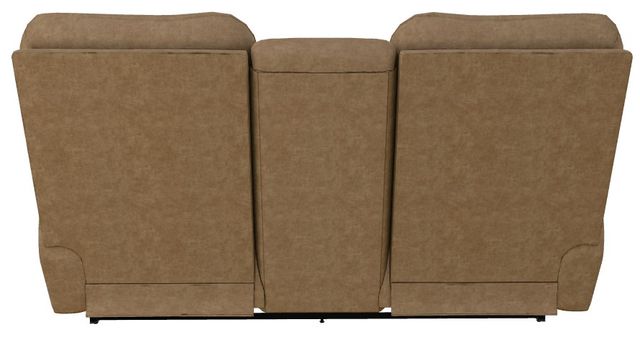 La-Z-Boy® Trouper Camel Manual Reclining Loveseat with Console-3