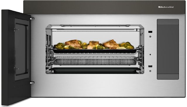 KitchenAid® 30" 1.1 Cu. Ft. Black Ore Over the Range Microwave-4